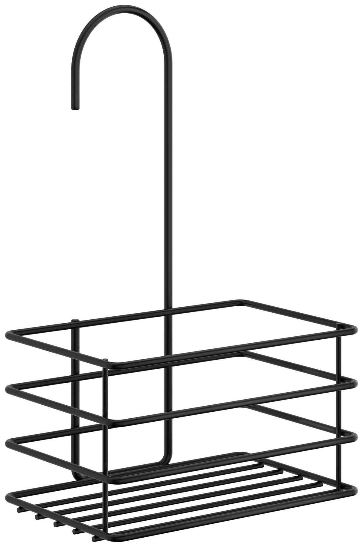 KOŠÍK DO SPRCHOVACIEHO KÚTA - čierna, Basics, kov (18/28,3cm)