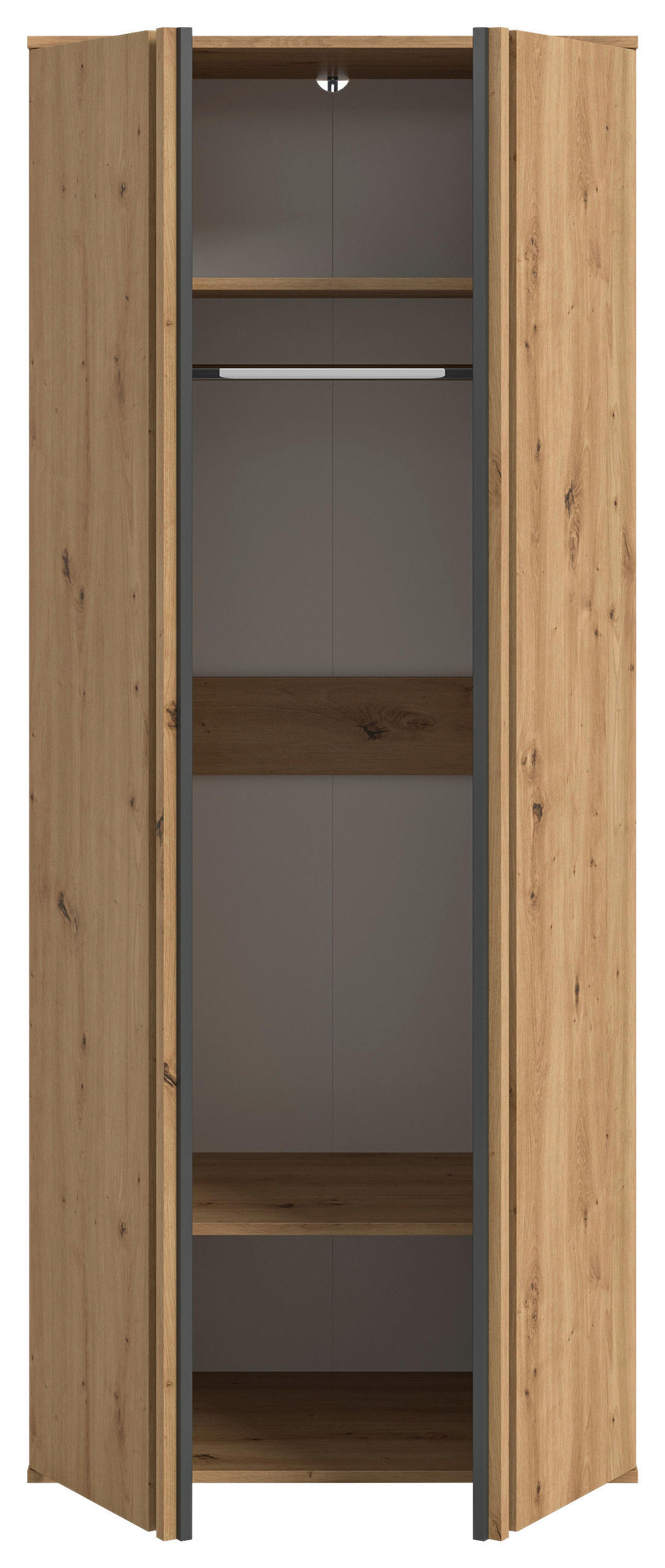 DREHTÜRENSCHRANK 160/190/56 cm,  in Eiche Artisan, 4-türig  - Eiche Artisan, ROMANTIK / LANDHAUS, Holzwerkstoff (160/190/56cm) - Livetastic