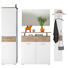 GARDEROBE - Eichefarben/Weiß, KONVENTIONELL, Glas/Holzwerkstoff (204/197/38cm) - Carryhome GARDEROBE - Eichefarben/Weiß, KONVENTIONELL, Glas/Holzwerkstoff (204/197/38cm) - Carryhome