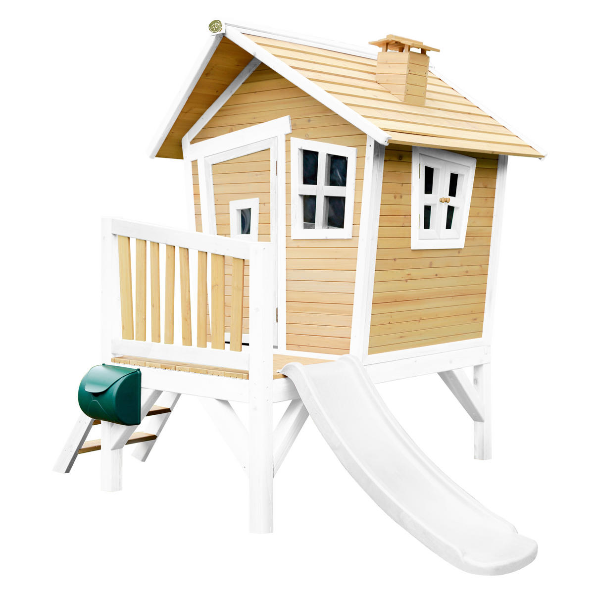SPIELHAUS ROBIN 264/203/177 cm axi  - Braun/Weiß, Basics, Holz/Kunststoff (264/203/177cm) - Ambia Garden