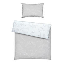 DETSKÁ POSTEĽNÁ BIELIZEŇ 100/135 cm  - sivá, Basics, textil (100/135cm) - Avelia