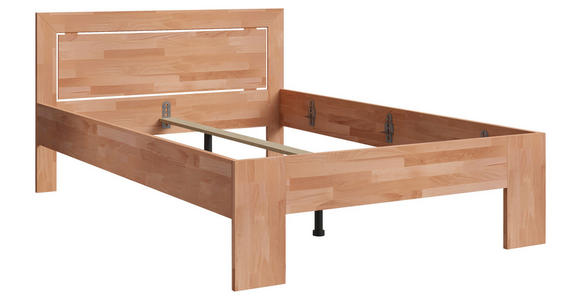 BETT 140/200 cm  in Kernbuche  - Kernbuche, Natur, Holz (140/200cm) - Linea Natura