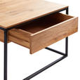 COUCHTISCH in Holz, Metall 70/70/41,5 cm  - Eichefarben/Schwarz, Design, Holz/Metall (70/70/41,5cm) - Novel