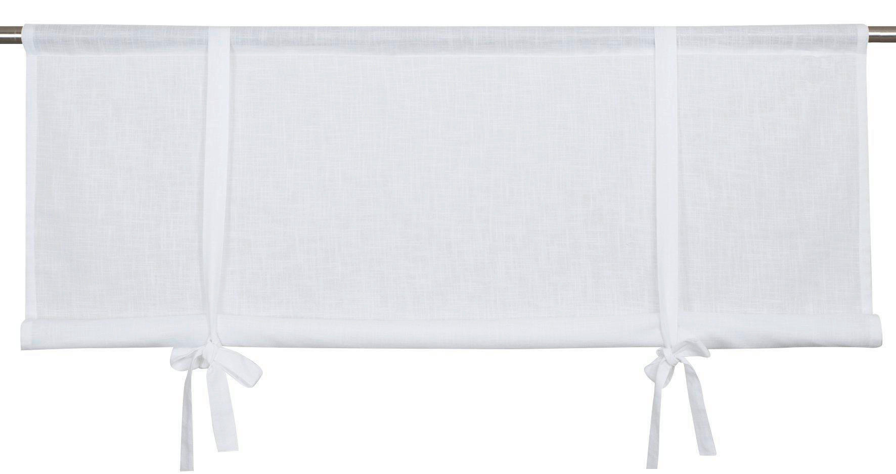 KURZGARDINE   100/90 cm   - Weiß, Basics, Textil (100/90cm) - Svanefors