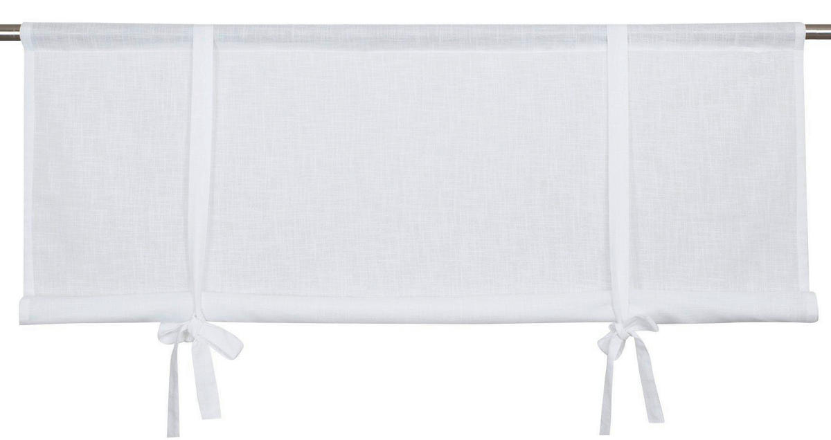 KURZGARDINE   100/90 cm   - Weiß, Basics, Textil (100/90cm) - Svanefors
