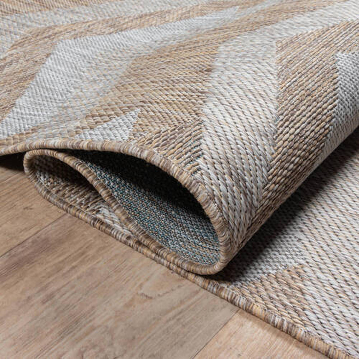 TEPIH ZA UNUTAR./VANJ. UPORAB 140/200 cm   smeđa, siva  Melissa  - siva/smeđa, Konvencionalno, tekstil (140/200cm)