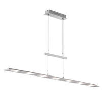 LED-HÄNGELEUCHTE   135 cm  - Chromfarben/Weiss, Design, Glas/Metall (135cm) - Fischer & Honsel