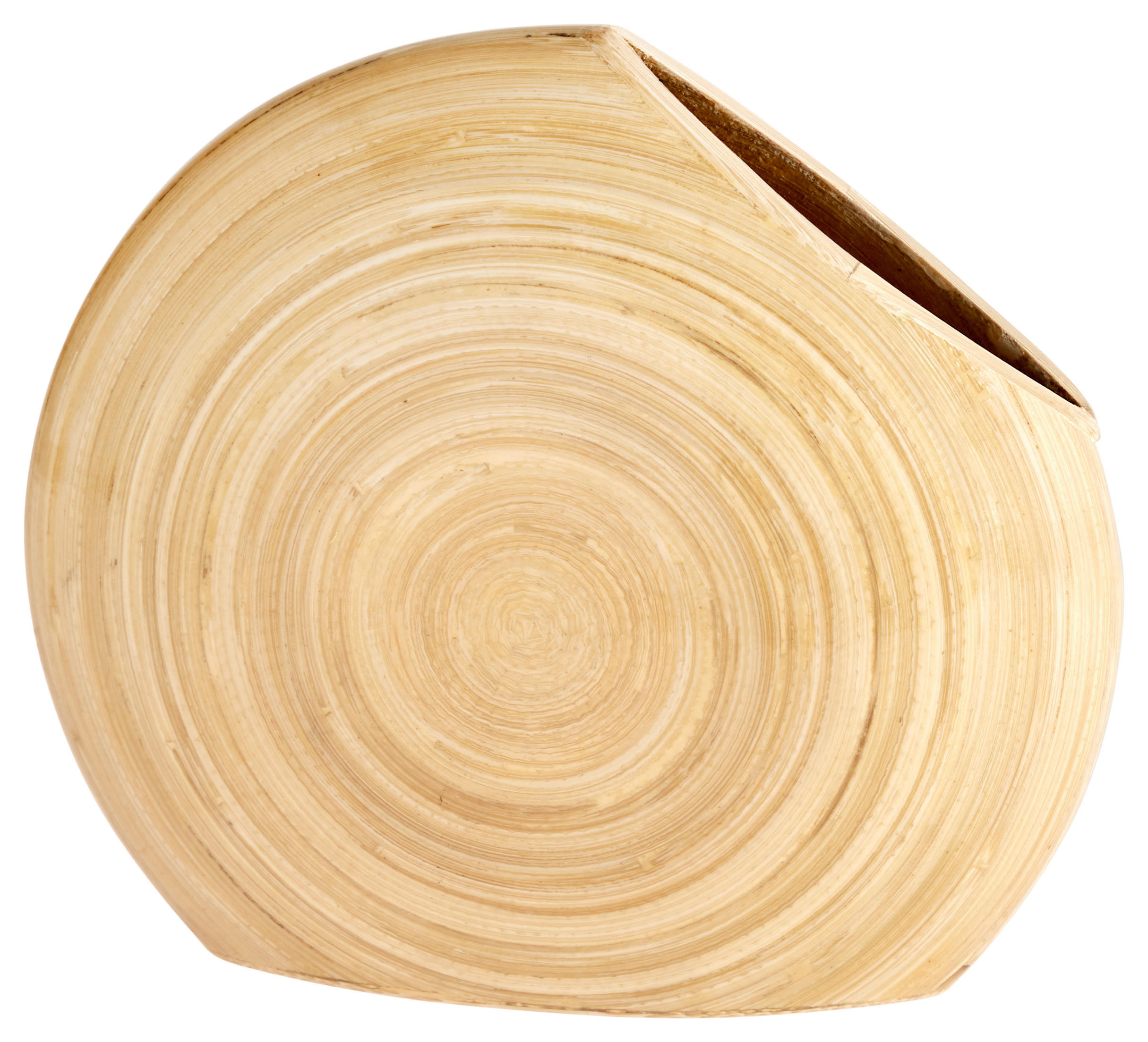 Vase Carlota Oval Bambus Naturfarben H: 17 Cm