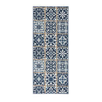 LÄUFER 80/600 cm Blau  - Blau, Design, Kunststoff/Textil (80/600cm) - Novel