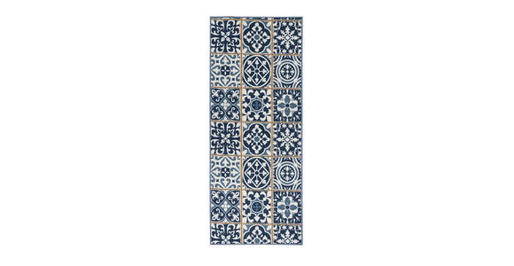 LÄUFER 80/250 cm Blau  - Blau, Design, Kunststoff/Textil (80/250cm) - Novel