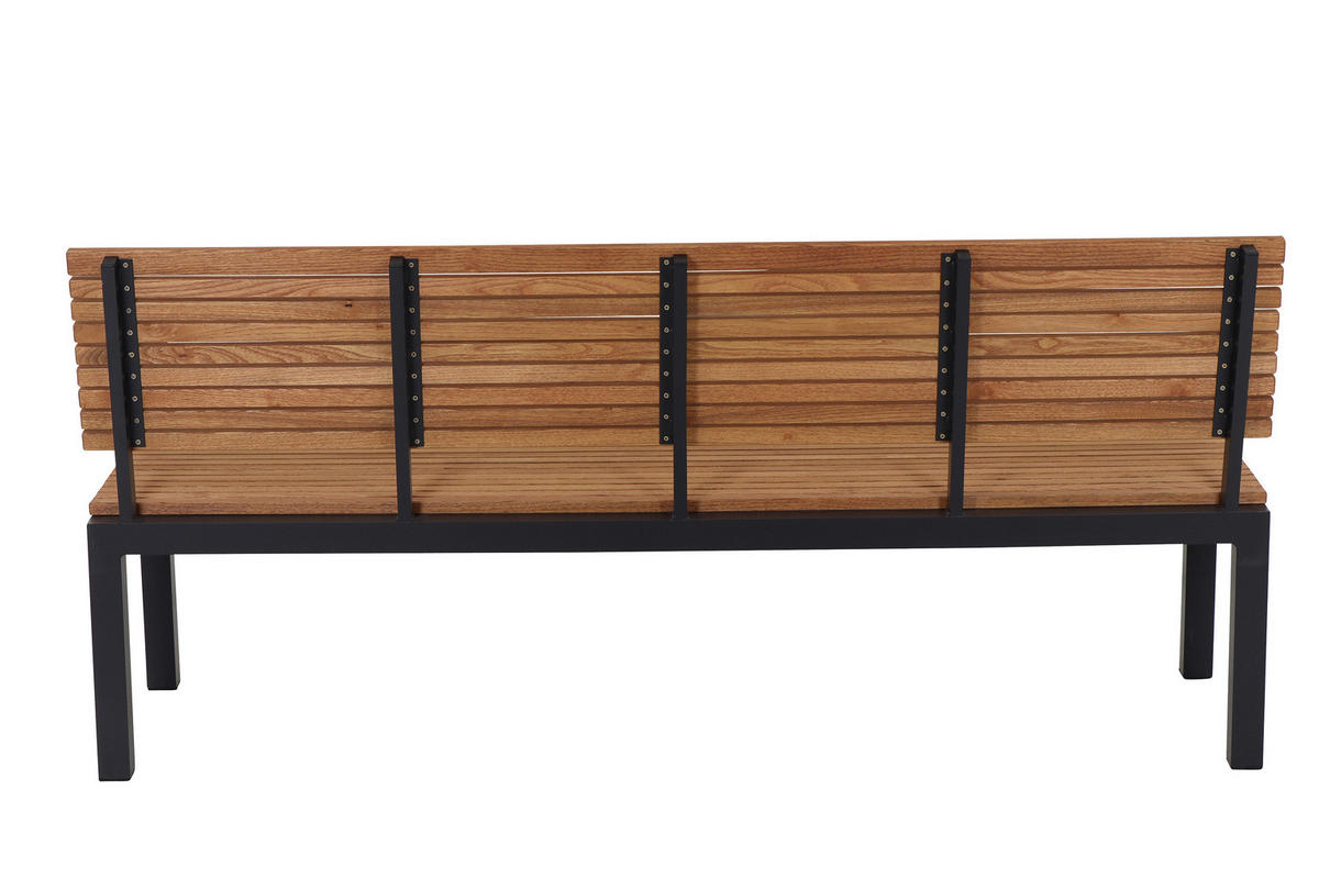 GARTENBANK 180/84/157,5 cm  in Naturfarben  - Anthrazit/Robinienfarben, KONVENTIONELL, Holz/Metall (180/84/157,5cm) - Siena Garden