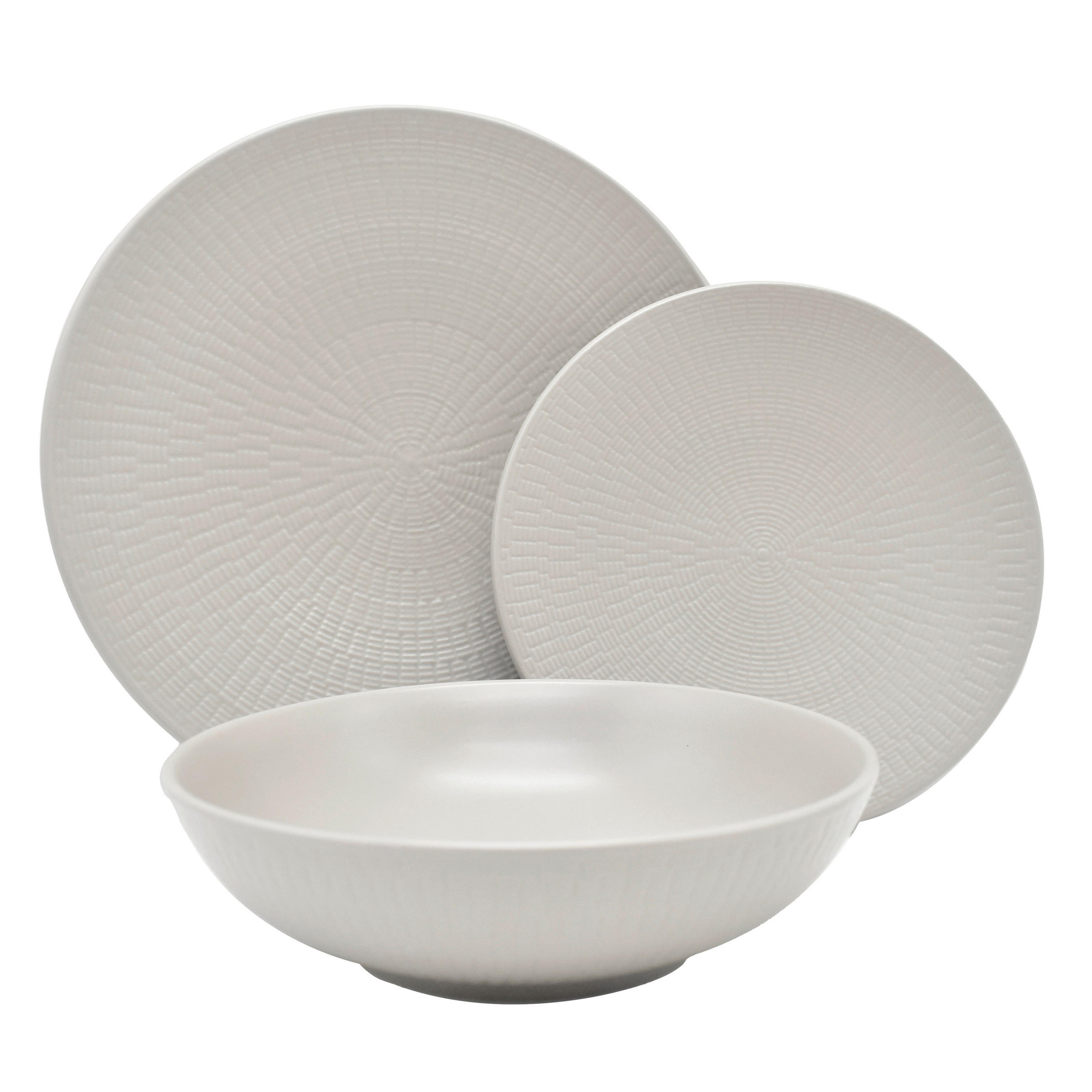 TAFELSERVICE Creme Blanka 18-teilig  - Creme, Basics, Keramik - Echtwerk