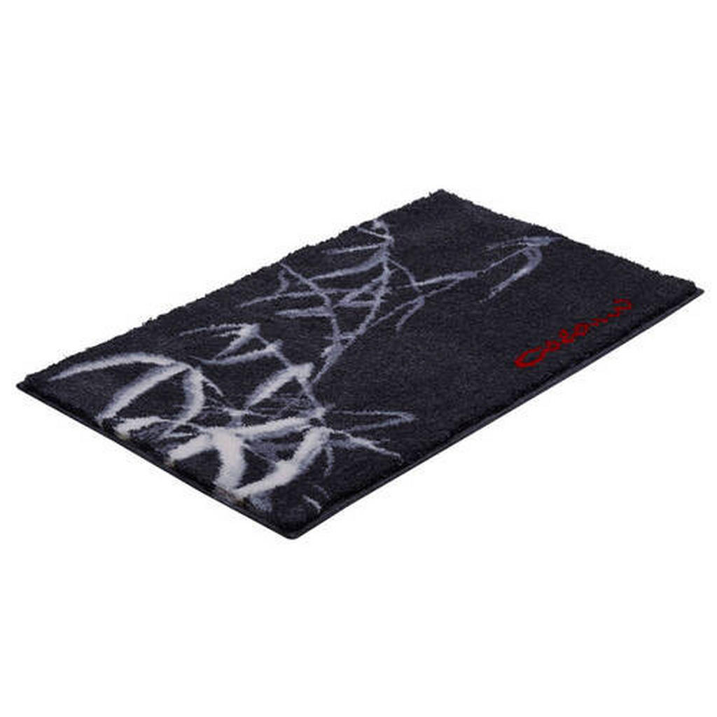 Thumbnail - Grund Badteppich Colani 23, Anthrazit, Textil, Bäume, rechteckig, 60x100 cm, Oeko-Tex® Standard 100, Made in Europe, rut...