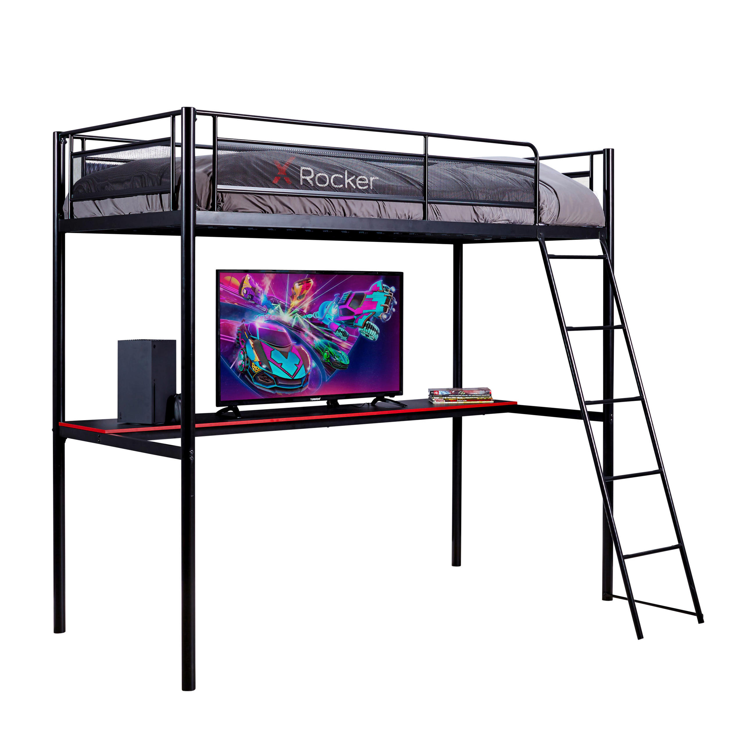 HOCHBETT 90/190 cm Schwarz Schwarz  - Schwarz, MODERN, Metall (90/190cm) - X Rocker