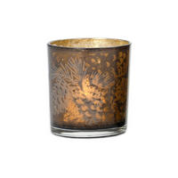 TEELICHTGLAS - Braun, LIFESTYLE, Glas (7,3/8cm) - X-Mas