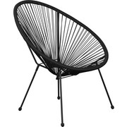STUHL Schwarz - Schwarz, Design, Kunststoff/Metall (73/76/89cm)