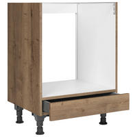 HERDUMBAUSCHRANK 60/87/56 cm  in Eiche dunkel  - Eiche dunkel, MODERN, Holzwerkstoff (60/87/56cm) - Nobilia