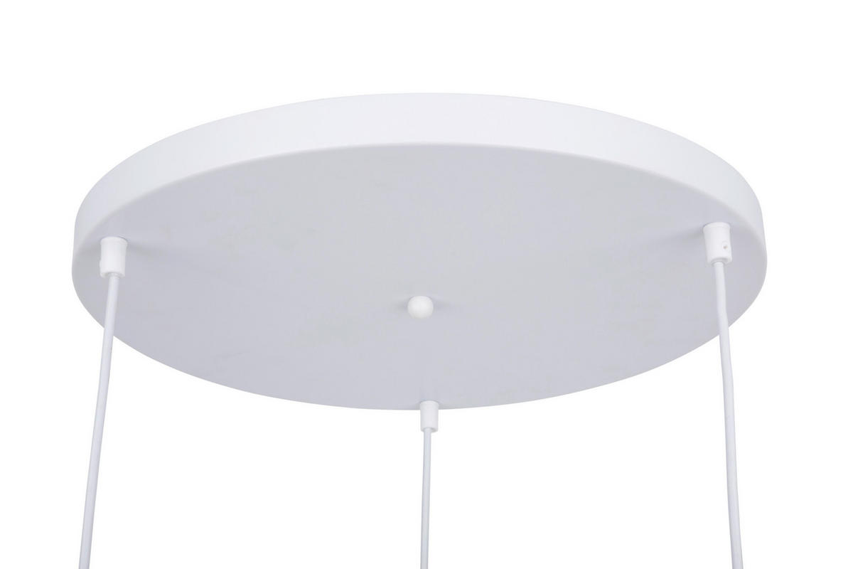 HÄNGELEUCHTE 40/120 cm  - Weiß, Design, Kunststoff/Metall (40/120cm) - Collet's Monde