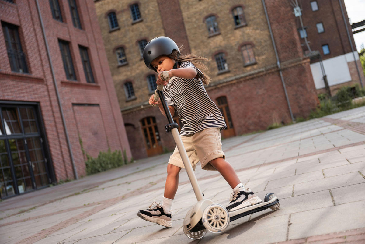 KINDERSCOOTER Highwaykick 3S  - Greige, Basics, Kunststoff (27/58/57,5cm) - Scoot and Ride