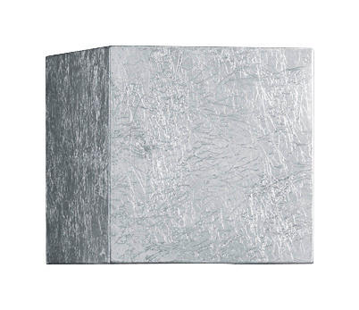 AUßENWANDLEUCHTE SIRI - Silberfarben, Design, Metall (10/10/10cm) - Helestra