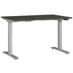 SCHREIBTISCH 120/80/72-118 cm  in Graphitfarben, Silberfarben  - Silberfarben/Graphitfarben, MODERN, Holzwerkstoff/Metall (120/80/72-118cm) - Novel