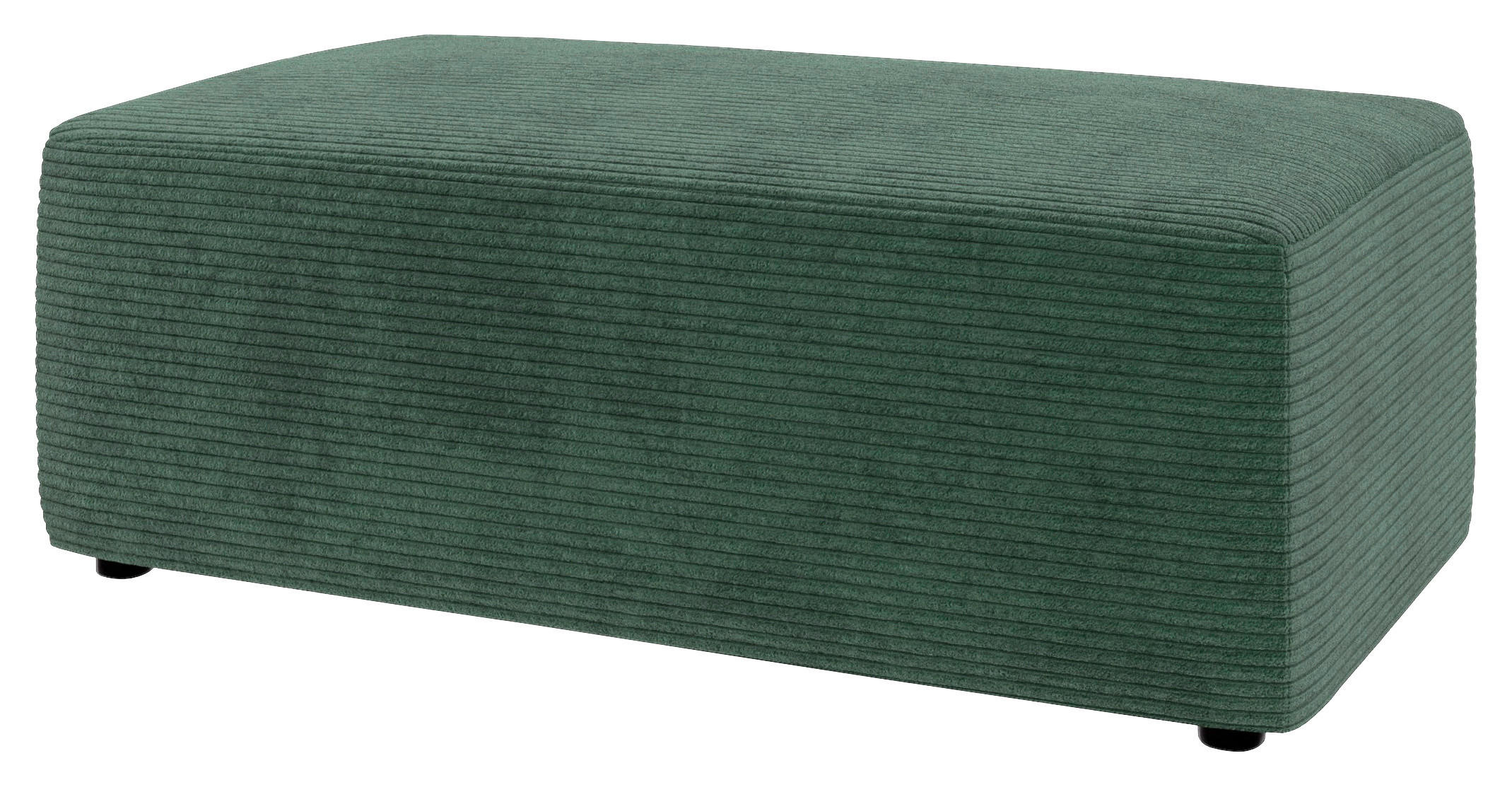 Thumbnail - Trendmanufaktur Hocker Wien, Dunkelgrün, Textil, rechteckig, 112x44x66 cm, Made in Europe, Stühle