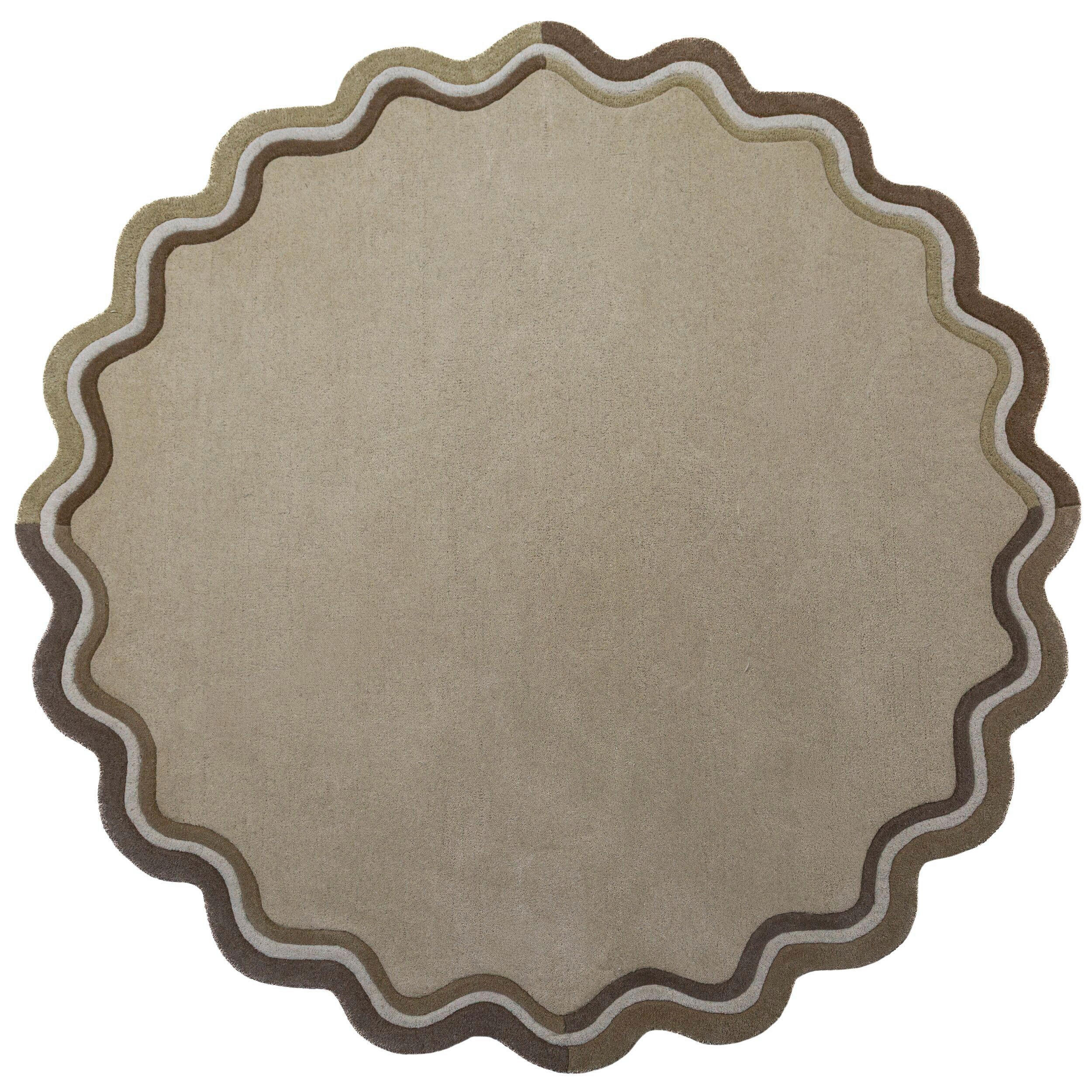 Flair Rugs VLNĚNÝ KOBEREC, 180/180 cm přírodní barvy