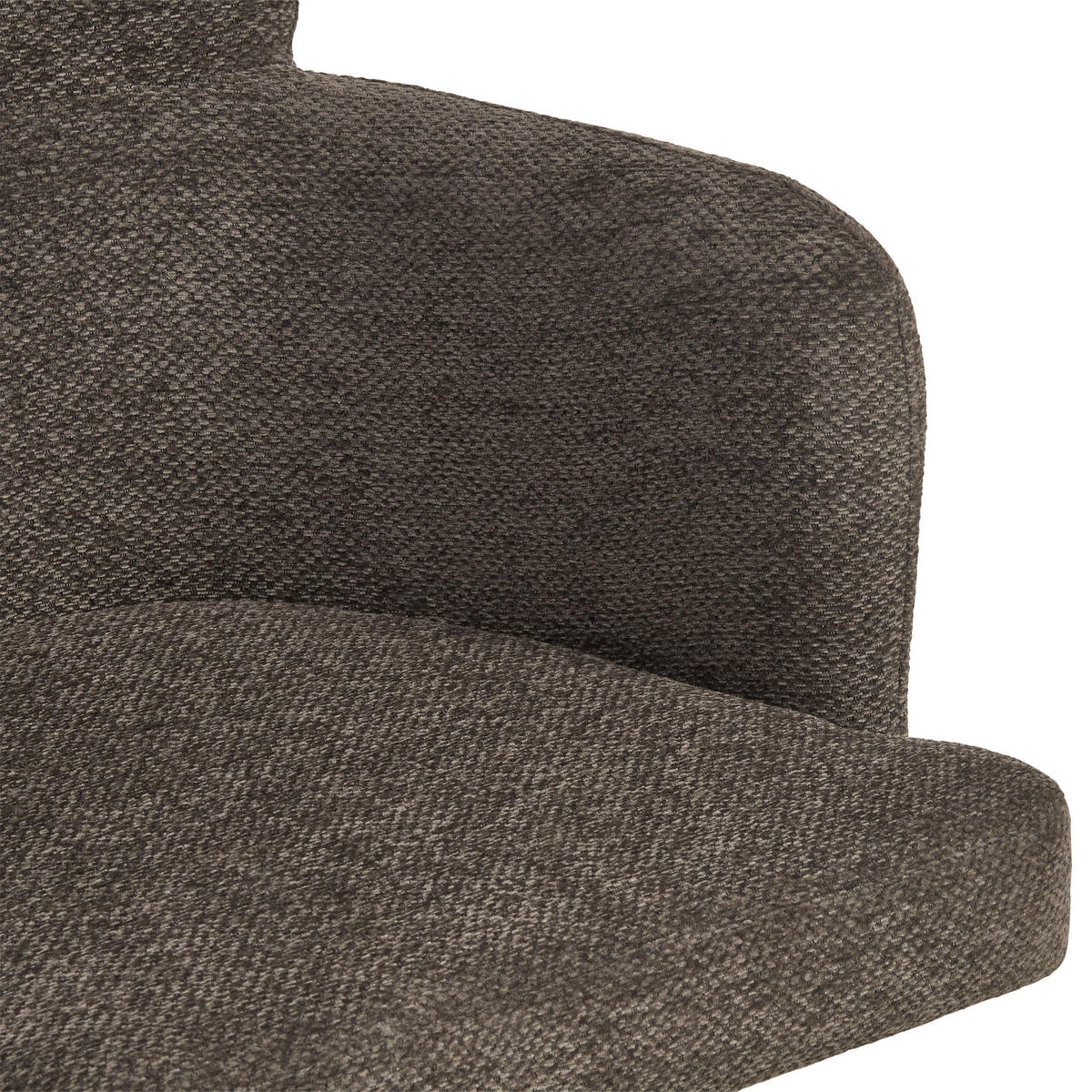 ARMLEHNSTUHL  in Eisen Webstoff  - Anthrazit/Schwarz, KONVENTIONELL, Holz/Textil (58,5/85/63cm) - Livetastic