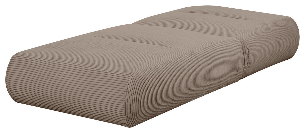 SCHLAFSESSEL in Cord Braun  - Braun, Design, Textil (81/88/160cm) - Livetastic
