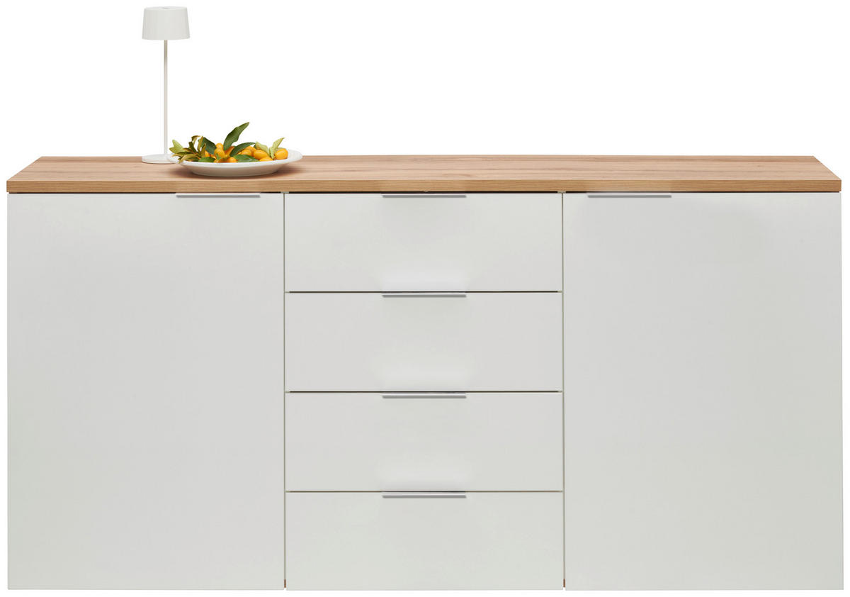 SIDEBOARD  in 180/89/43 cm  - Chromfarben/Eichefarben, Design, Holzwerkstoff/Kunststoff (180/89/43cm) - Xora