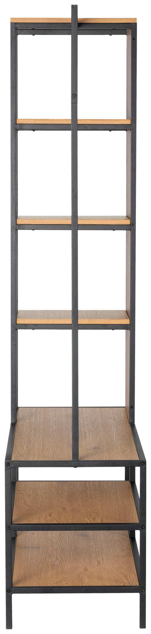 Thumbnail - Mid.you Garderobe, Natur, Schwarz, Metall, Glas, Holzwerkstoff, 7 Fächer, 110x177x40 cm, Garderobe, Garderoben-Sets & Se...