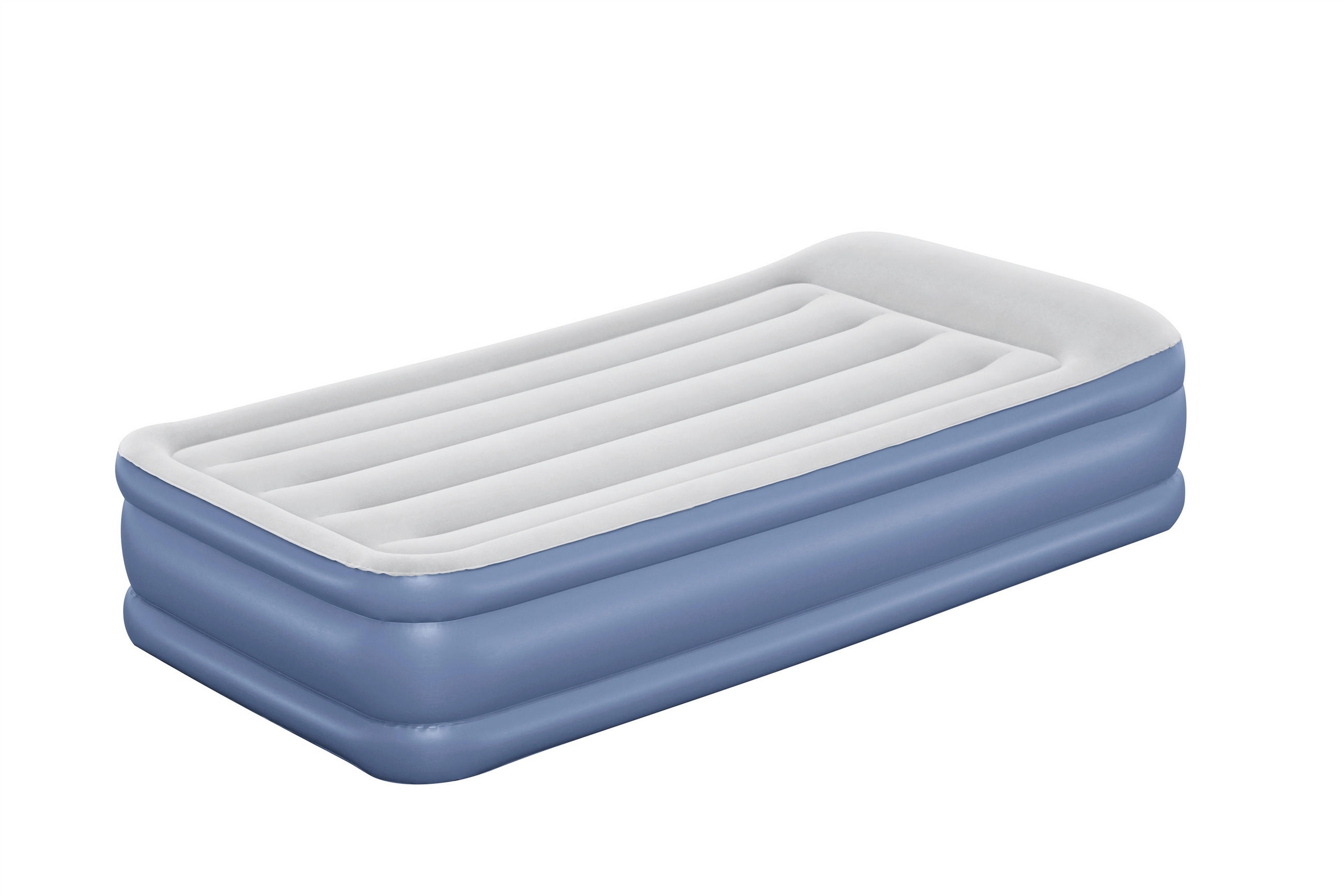 LUFTBETT   191/97/46 cm Hellgrau, Dunkelblau  - Hellgrau/Dunkelblau, KONVENTIONELL, Kunststoff (191/97/46cm) - Bestway