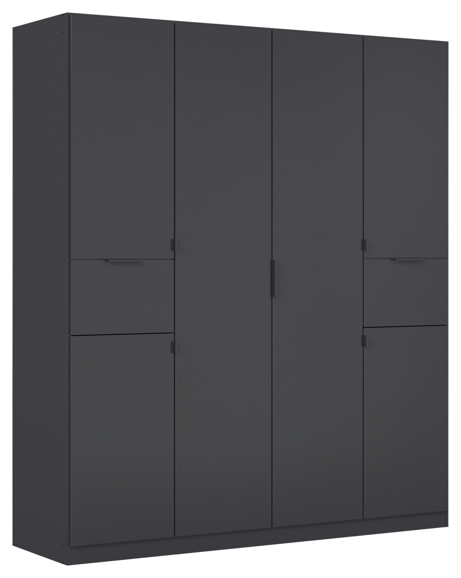 DREHTÜRENSCHRANK in Grau - Grau, Modern, Holzwerkstoff/Metall (181/210/54cm) - Rauch Möbel