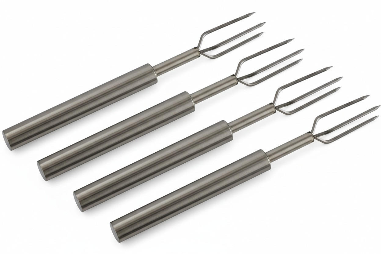 PELLKARTOFFELGABEL - Edelstahlfarben, Basics, Metall (10cm) - Heidi Cheese Line