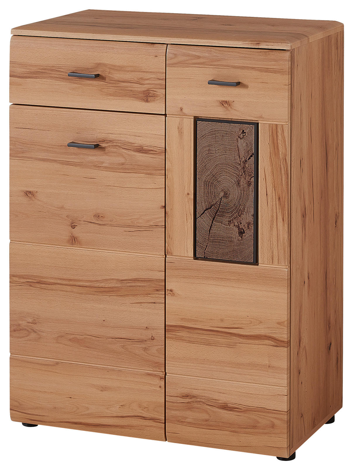 SCHUHSCHRANK  in 76/104/40 cm  - Buchefarben/Graphitfarben, KONVENTIONELL, Holzwerkstoff/Kunststoff (76/104/40cm) - Voleo
