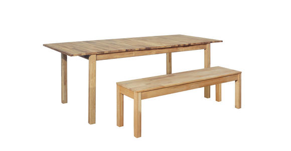 ESSTISCH in Holz 140-180/80/76 cm  - Eichefarben, KONVENTIONELL, Holz (140-180/80/76cm) - Carryhome