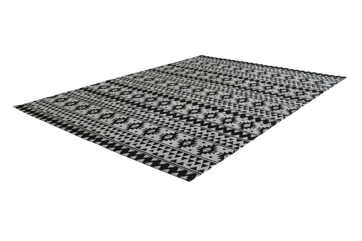 RAVNO TKANA PREPROGA      160/230 cm    taftano  črna  - črna, Basics, tekstil (160/230cm) - Kayoom