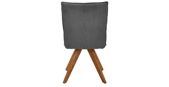 STUHL in Holz, Textil Anthrazit - Wildeiche/Anthrazit, Design, Holz/Textil (47/87/62cm) - Johann Jakob