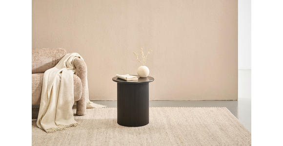 BEISTELLTISCH 40/40/41 cm Schwarz rund  - Schwarz, Design, Holzwerkstoff (40/40/41cm) - Xora