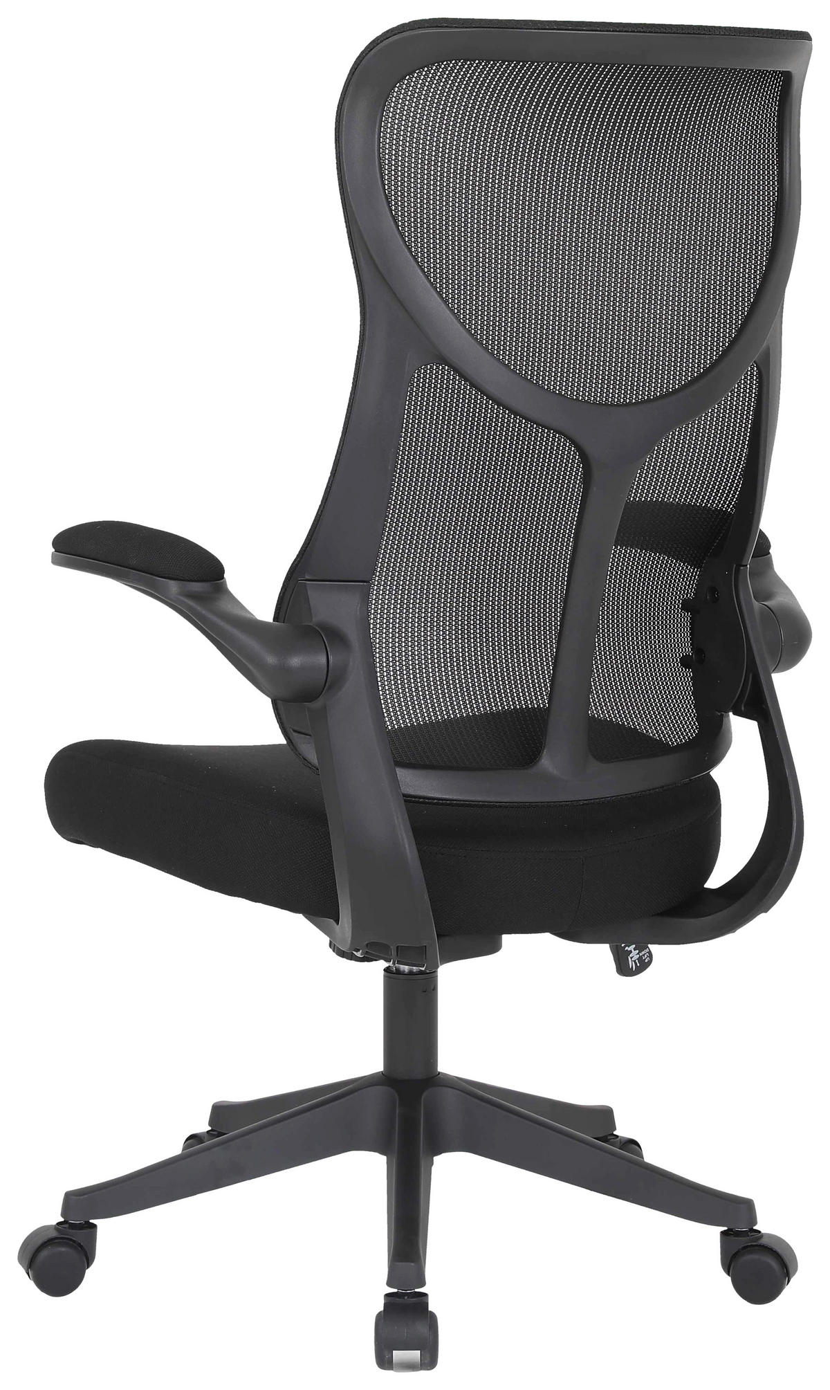 DREHSTUHL Netzbespannung Schwarz  - Schwarz, MODERN, Holz/Kunststoff (65/108/116/66cm) - MID.YOU