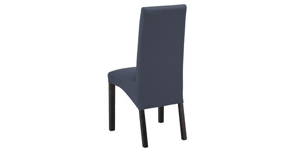STUHL Lederlook Dunkelblau, Buche Kolonial - Buche Kolonial/Dunkelblau, KONVENTIONELL, Holz/Textil (47/102/57cm) - Carryhome