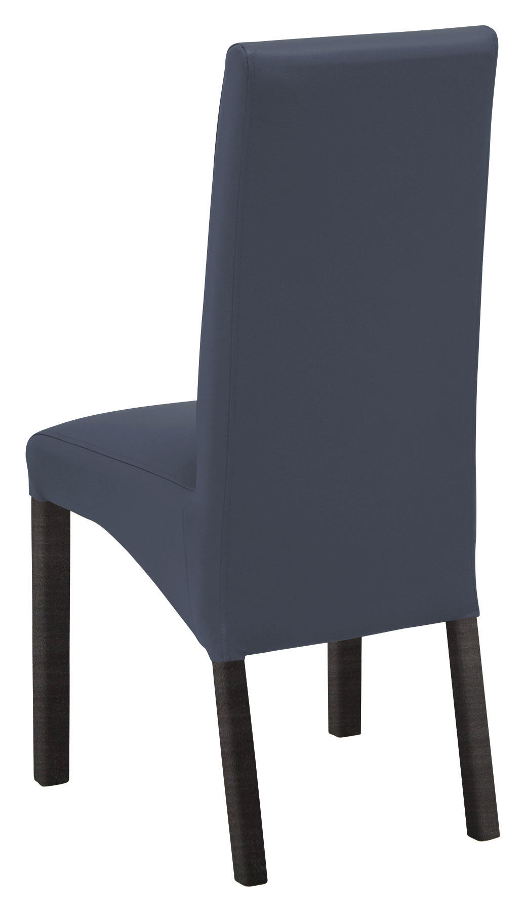 STUHL  in Lederlook  - Buche Kolonial/Dunkelblau, Konventionell, Holz/Textil (47/102/57cm) - Carryhome