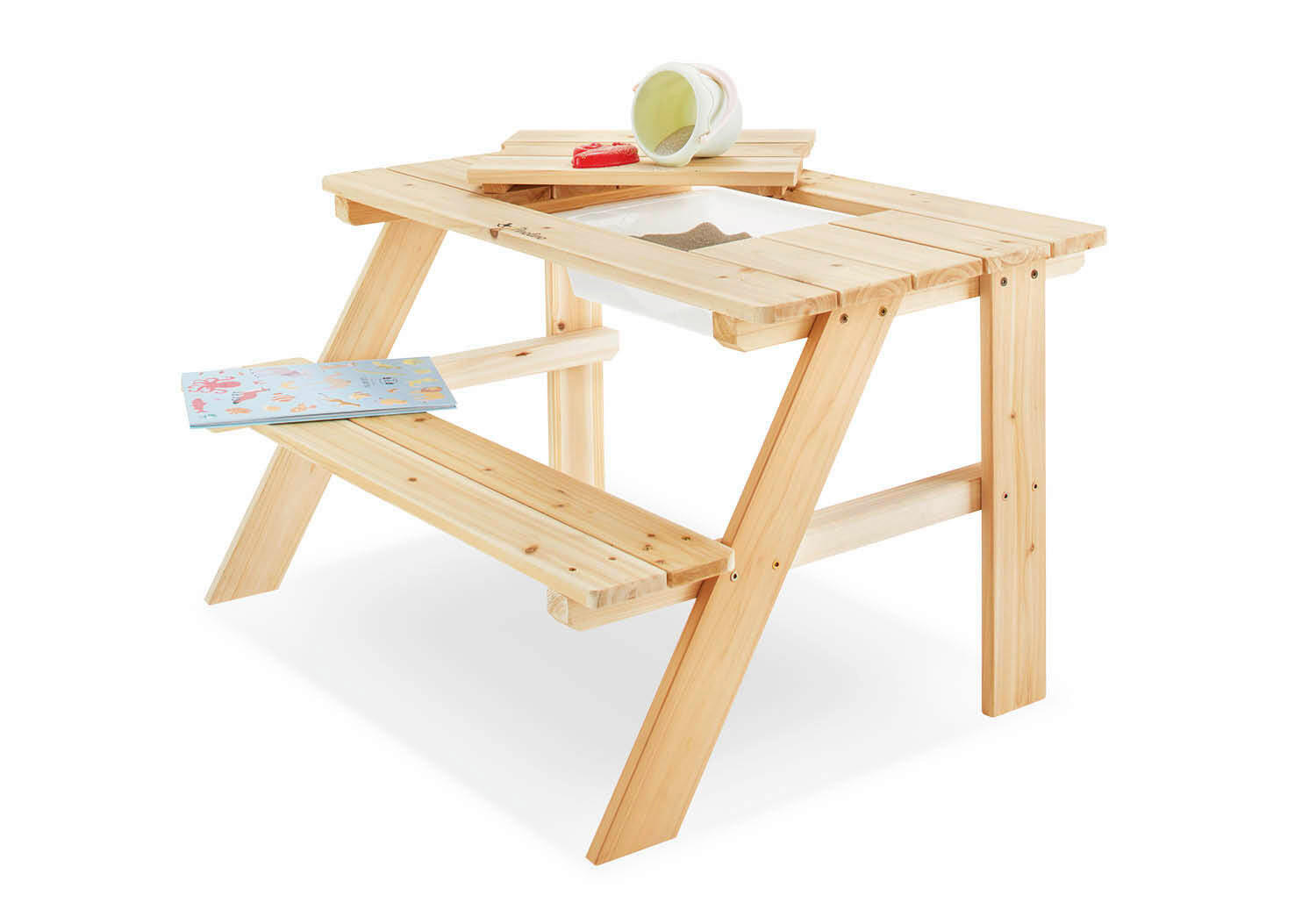 KINDERSITZGRUPPE KNUT  - Naturfarben, Basics, Holz (88/50/68cm) - Pinolino