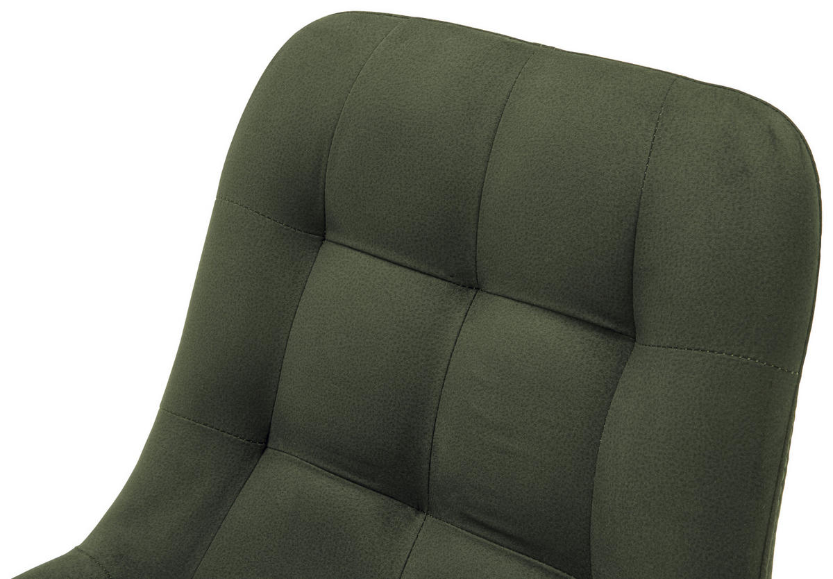 STUHL Flachgewebe Olivgrün  - Olivgrün, KONVENTIONELL, Holz/Textil (56/84/63cm) - Carryhome
