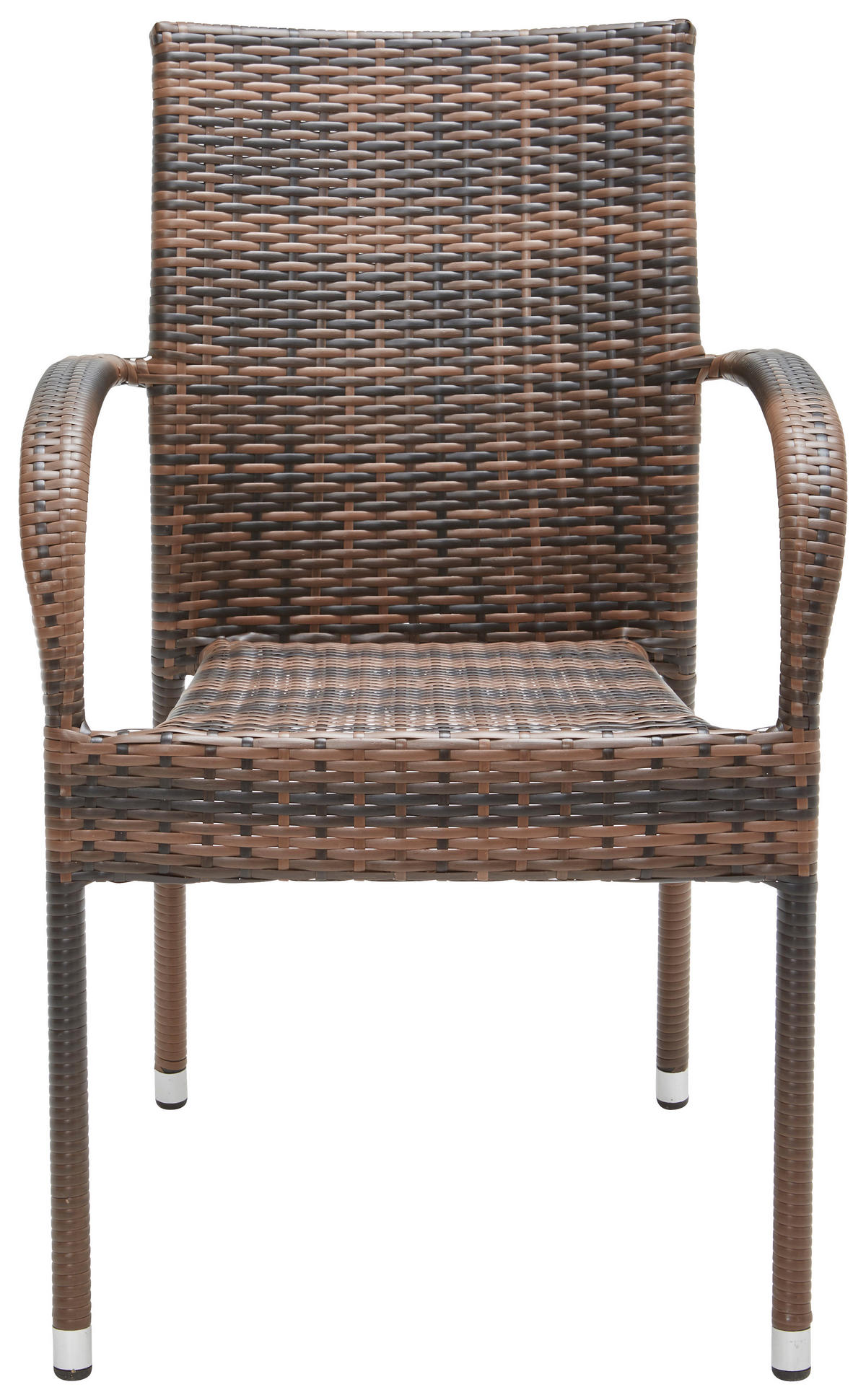STOLICA VRTNA  sivo-smeđa  metal, plastika      - sivo-smeđa/tamno smeđa, Moderno, metal/plastika (64/87/56cm) - Ambia Garden