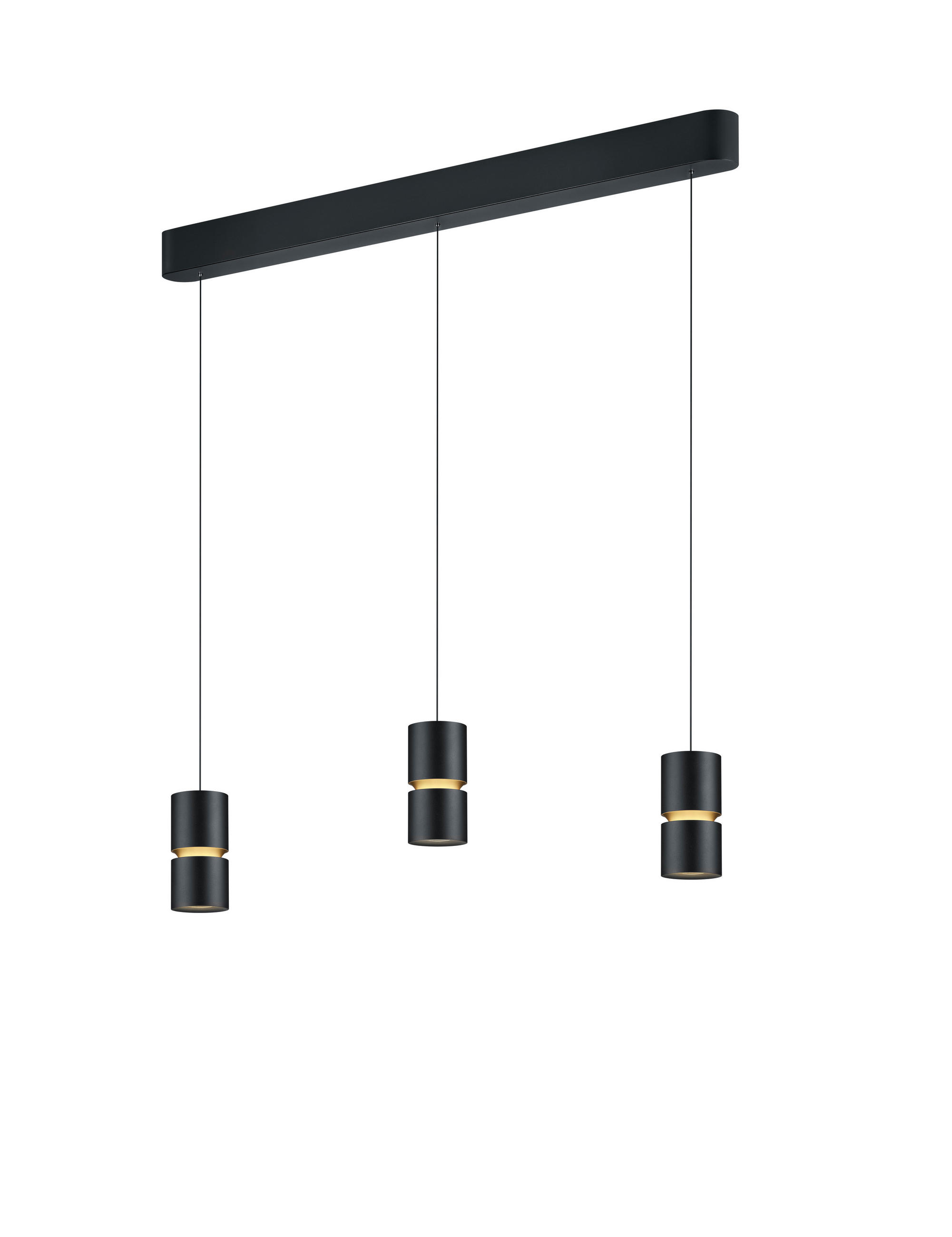 LED-HÄNGELEUCHTE 111/8/210 cm  - Schwarz, Design, Metall (111/8/210cm) - Helestra