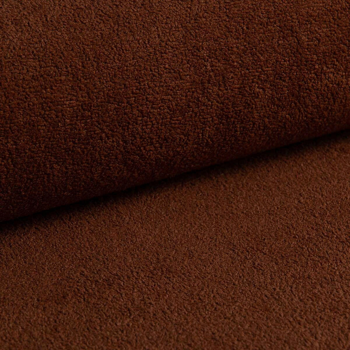 RÉCAMIERE HEVIA in Bouclé Rostfarben  inkl.  - Rostfarben/Schwarz, Design, Kunststoff/Textil (235/97/98cm) - MID.YOU