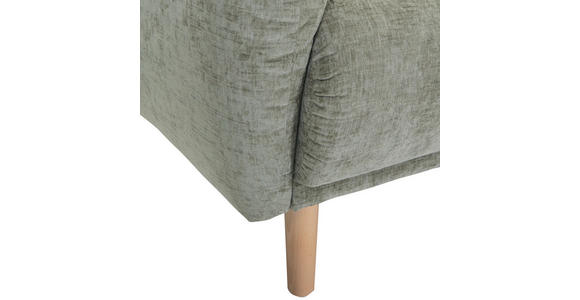 ECKSOFA Olivgrün Flachgewebe - Buchefarben/Olivgrün, KONVENTIONELL, Holz/Textil (230/144cm) - Carryhome