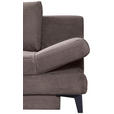 SCHLAFSOFA Cord Taupe  inkl. Bettkasten, Schlaffunktion, Armteilverstellung  - Taupe/Schwarz, Design, Textil/Metall (200/85/90cm) - Novel