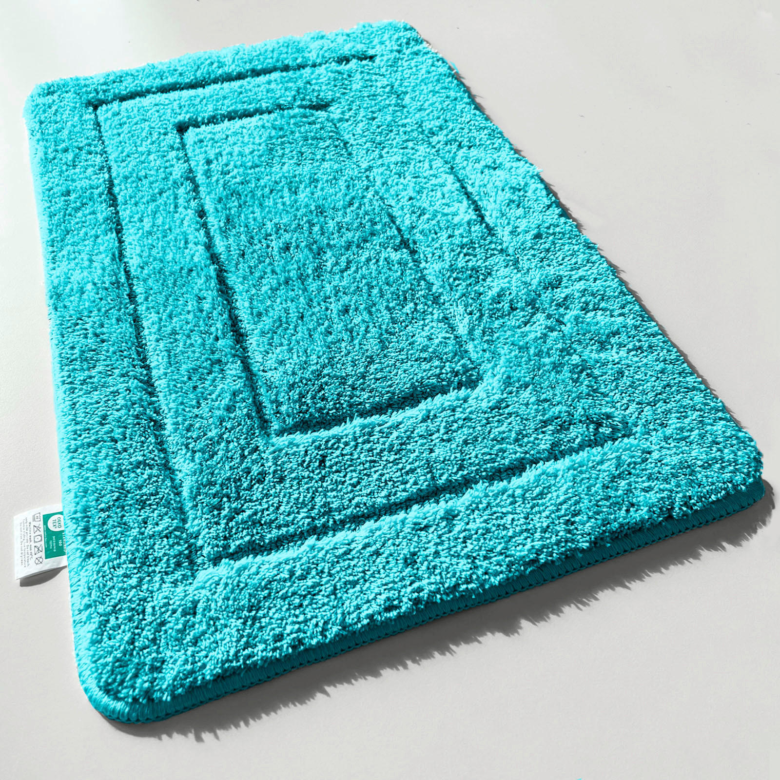 BADEMATTE Atlantis Türkis 60/100 cm  - Türkis, Basics, Kunststoff/Textil (60/100cm) - Floordirekt